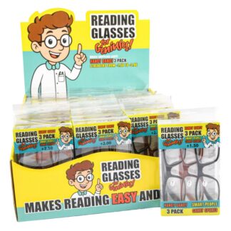 Reading Glasses For Geniuses Asst 3 Pk Disp