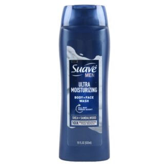 Suave Men Body Wash Moist Shea & Sandalwd 18 Oz