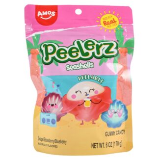 Amos Peelerz Gummy Candy Seashells 6 Oz