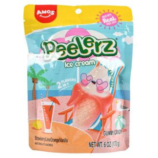 Amos Peelerz Gummy Candy Ice Cream 6 Oz