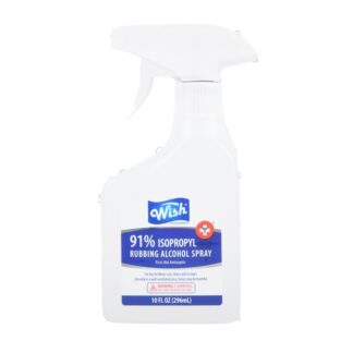 Wish Isopropyl 91% Rubbing Alcohol Spray 10 Oz