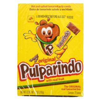 Pulparindo Tamarind Pulp Candy Original 20 Ct