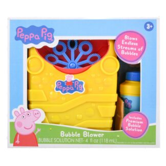 Hs Peppa Pig Bubble Blower Machine W/Solution 4 Oz