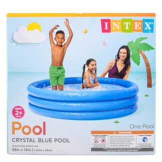 Hs Intex Inflatable Pool Crystal Blue 58 X 13 In
