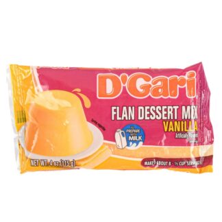 D'Gari Flan Dessert Mix Vanilla 4 Oz