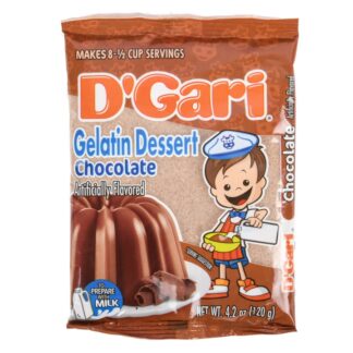 D'Gari Gelatin Dessert Mix Chocolate 4.2 Oz