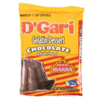 D'Gari Gelatin Dessert Mix Ibarra Chocolate 4.2 Oz