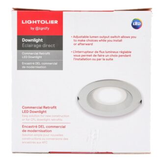 Lightolier Led Downlight White 8 In 28 Watt