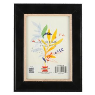 Photo Frame Beveled Style Black Color 5 X 7 In