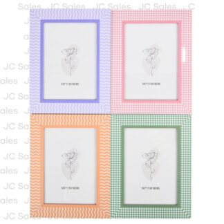 Photo Frame Asst Patterns Pastel Colors 5 X 7 In