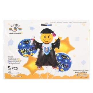 Hg Graduation Balloon Set 5 Pc