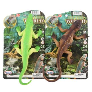 Plastic Lizard Asst Colors 9.5 In Tied On Card