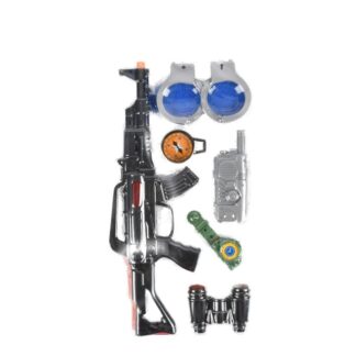 Action Police Toy Gun W/Accessories On Card