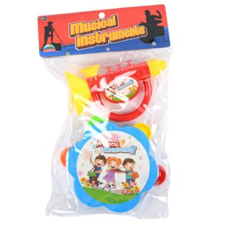 Musical Instrument Play Set 6 In 2 Pc In Bag