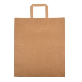 Paper Bag W/Flat Handle Med 12 X 7 X 14 In 300 Ct