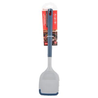 Kitchen Turner W/Silicone Edge Gray/Blue 13.5 In