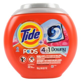 Tide Pods Detergent + Touch Of Downy 4 In 1 32 Ct