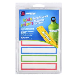 Avery Durable Labels For Kids 0.625 X 3.5 " 35 Ct