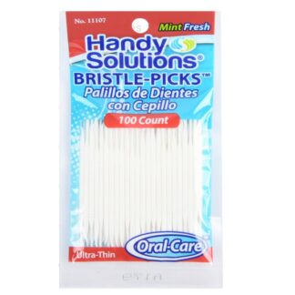Dental Ultra-Thin Bristle Mint Picks 100 Ct