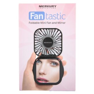 Folding Mini Fan & Mirror 3 Speed Usb Rechargeable