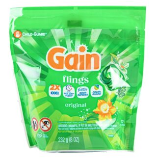 Gain Flings Detergent Pacs Original Scent 12 Ct