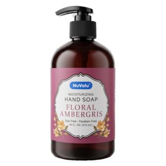 Nuvalu Liquid Hand Soap Floral Ambergris 14 Oz