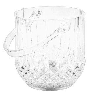 Plastic Crystal Ice Bucket Clear 5 X 5 In