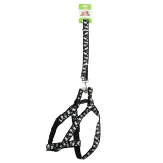Dog Harness W/Leash Asst Colors 44 X 1 In