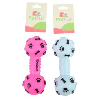 Pet Toy Vinyl Bone Asst Colors 5.5 X 2.4 In
