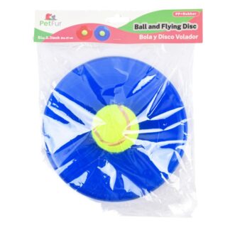 Pet Ball & Flying Disc Asst Colors 8.3 In