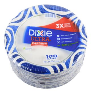 Dixie Ultra Paper Plates Printed 10 1/6 In 100 Ct