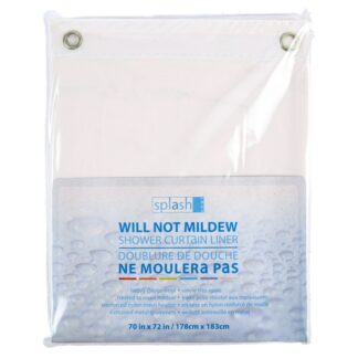 Shower Curtain/Liner Beige 70 X 72 In