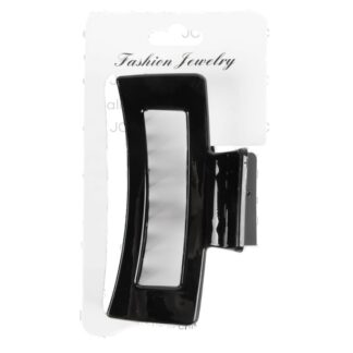 Hair Claw Square Clip Black 1 Pc