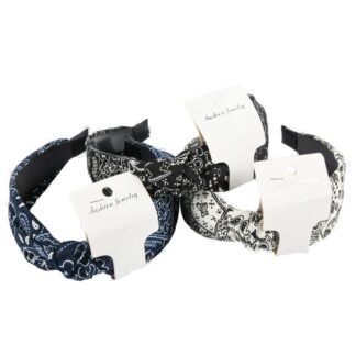Top Knot Headband Paisley Asst Colorss