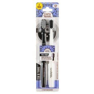 Guru Nanda Yin & Yang Toothbrush Extra Soft 2 Ct