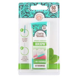 Guru Nanda Quickpik Plaque Removers Mint 60 Ct