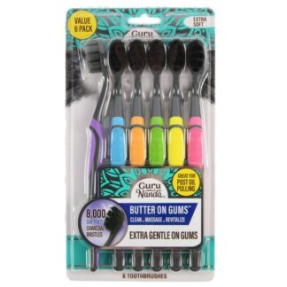 Guru Nanda Butter On Gum Toothbrush Extra Soft 6 Ct