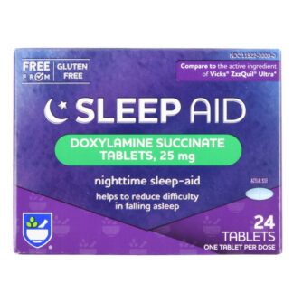 Sleep Aid Tablets Doxylamine Succinate 25 Mg 24 Ct