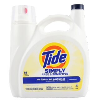 Tide Simply Free & Sensitive Unscented 107 Oz