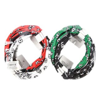 Soccer Ball Headband W/Knot Asst Colors