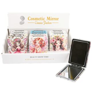 Cosmetic Mirror Angel 2 In 1 Asst Color