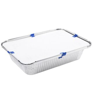 Aluminum Oblong Pan W/Board Lid 2.25 Lb 8.7 X 6.2 X 1.9"