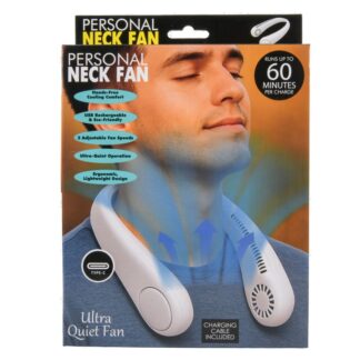 Personal Cooling Neck Fan Usb Rechargeable 3 Speed