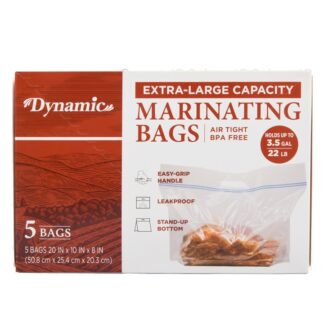 Marinating Bags Hold Up To 3.5 Gal 5 Ct 20 X 10 X 8"