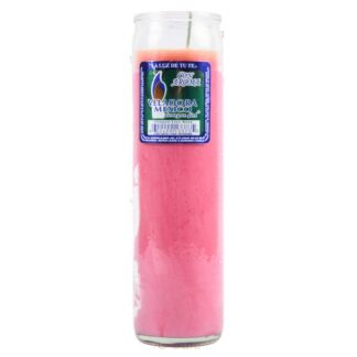 Veladora Mexico Liso Pink/Rosita