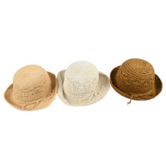 Women'S Straw Hat Asst Colors