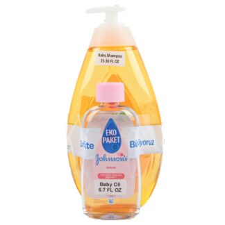 Johnson Shampoo 25.36Oz + Baby Oil 6.7 Oz