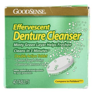 Goodsense Denture Cleanser Tabs Mint 40 Ct