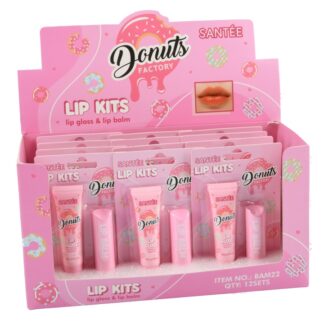 Santee Donut Factory Lip Kits Gloss & Balm 0.13 Oz