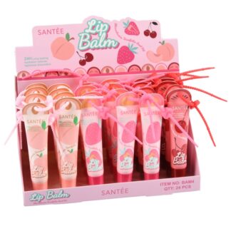 Santee Lip Balm Peach, Strawberry & Cherry 0.44 Oz